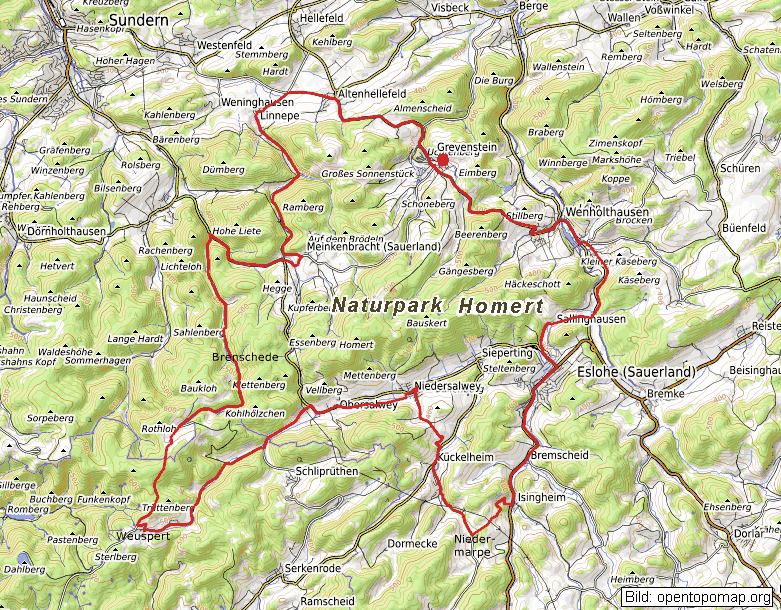 Rennradtour 19 Naturparkschleifen