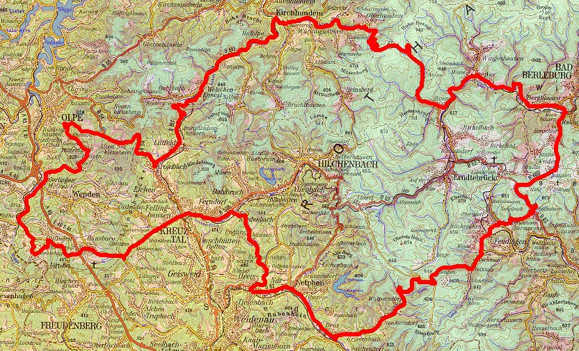 RTF RSC Krombach Siegerlandrundfahrt 2009 150km